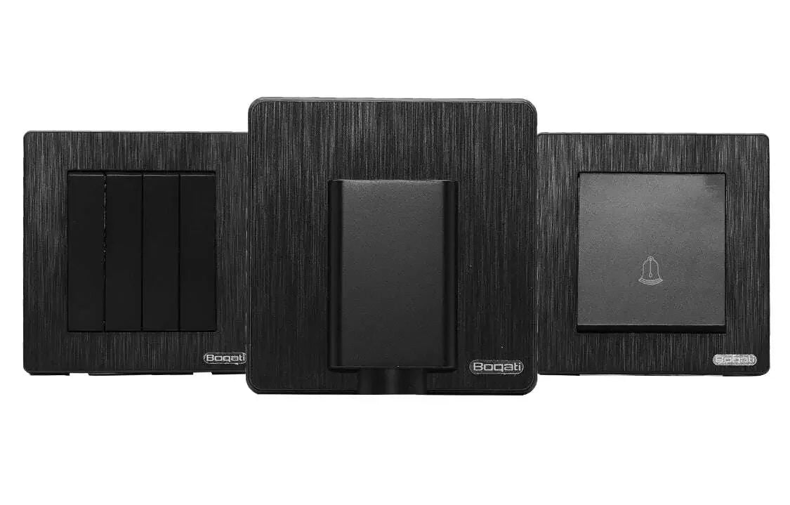 مفاتيح وأفياش بوقاتي أسود - تصميم فاخر - Zinco