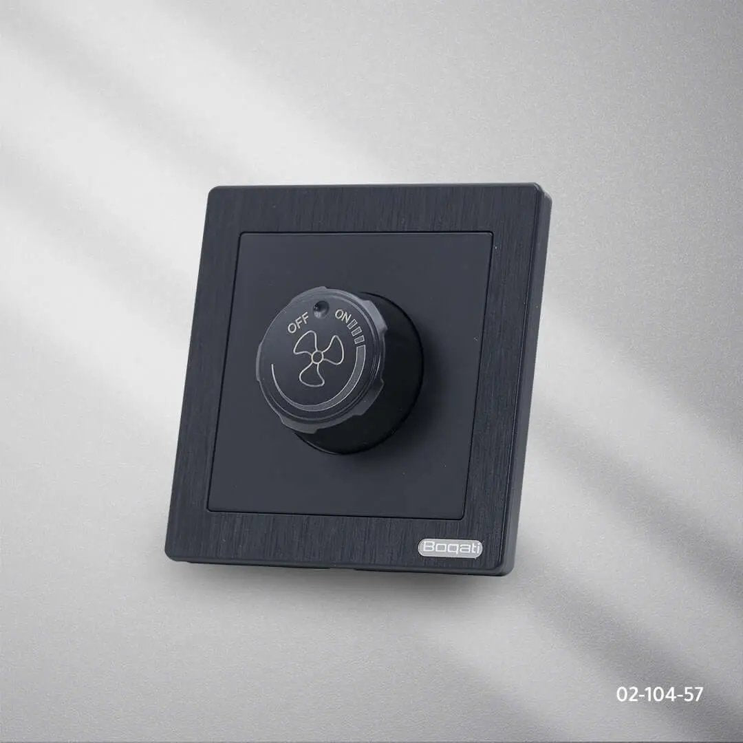 مفتاح دايمر مروحة اسود  BOQATI - Zinco