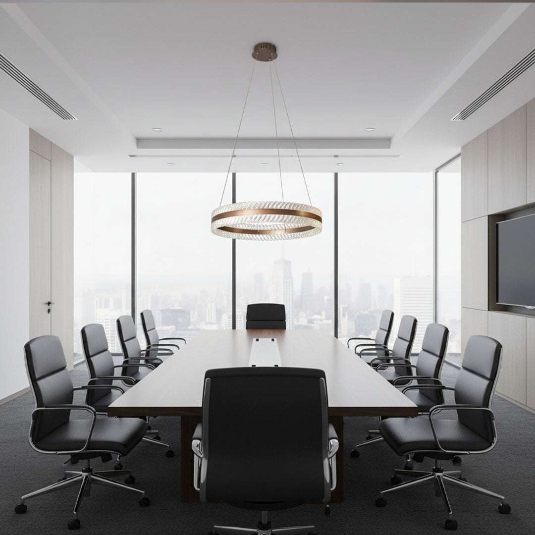 ثريا علاقي LED عصرية BOQATI - 60 سم، 55 وات- إضاءة فاخرة موفرة للطاقة