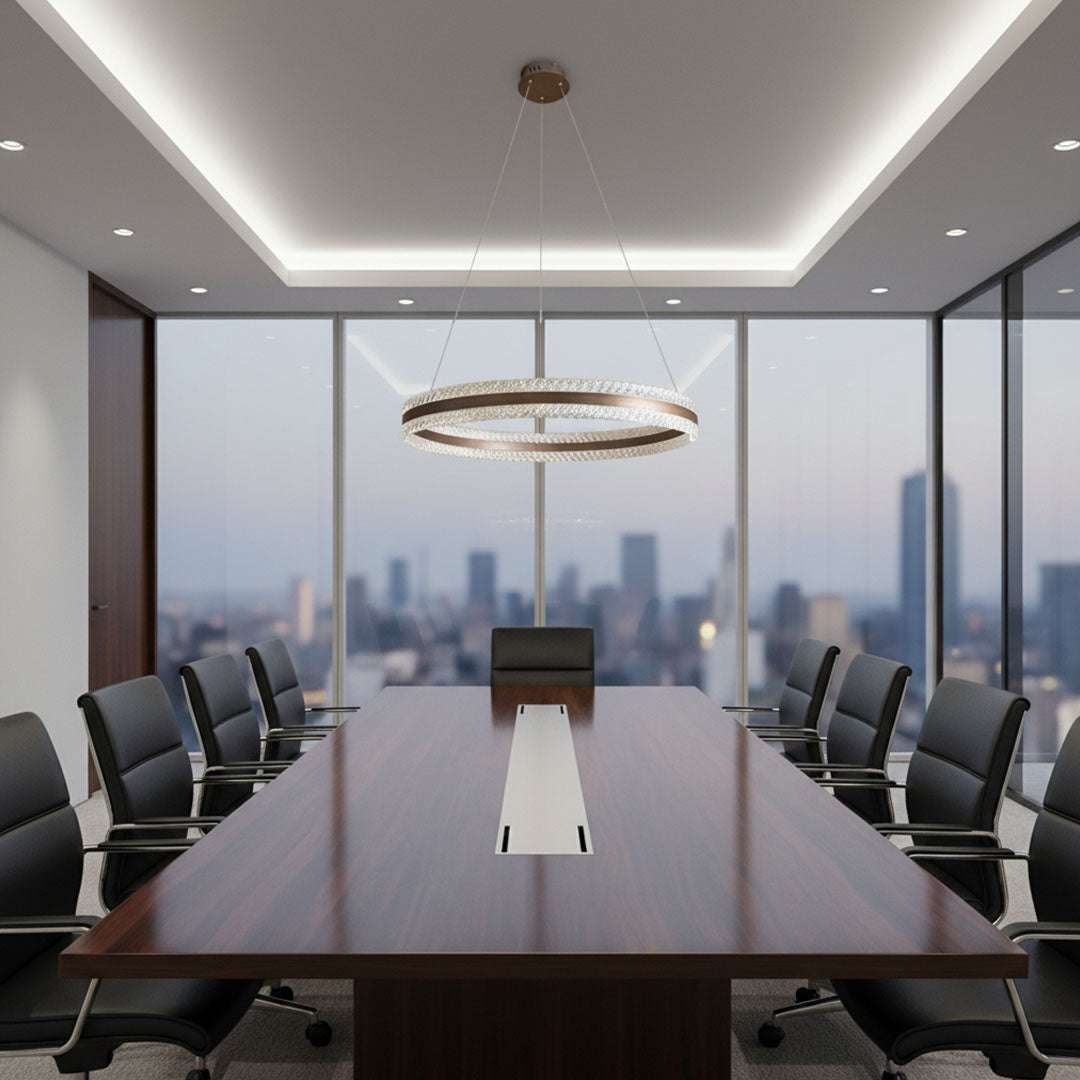 ثريا علاقي LED فاخرة BOQATI - 80 سم، 70 وات - نجفة سقف عصرية موفرة للطاقة