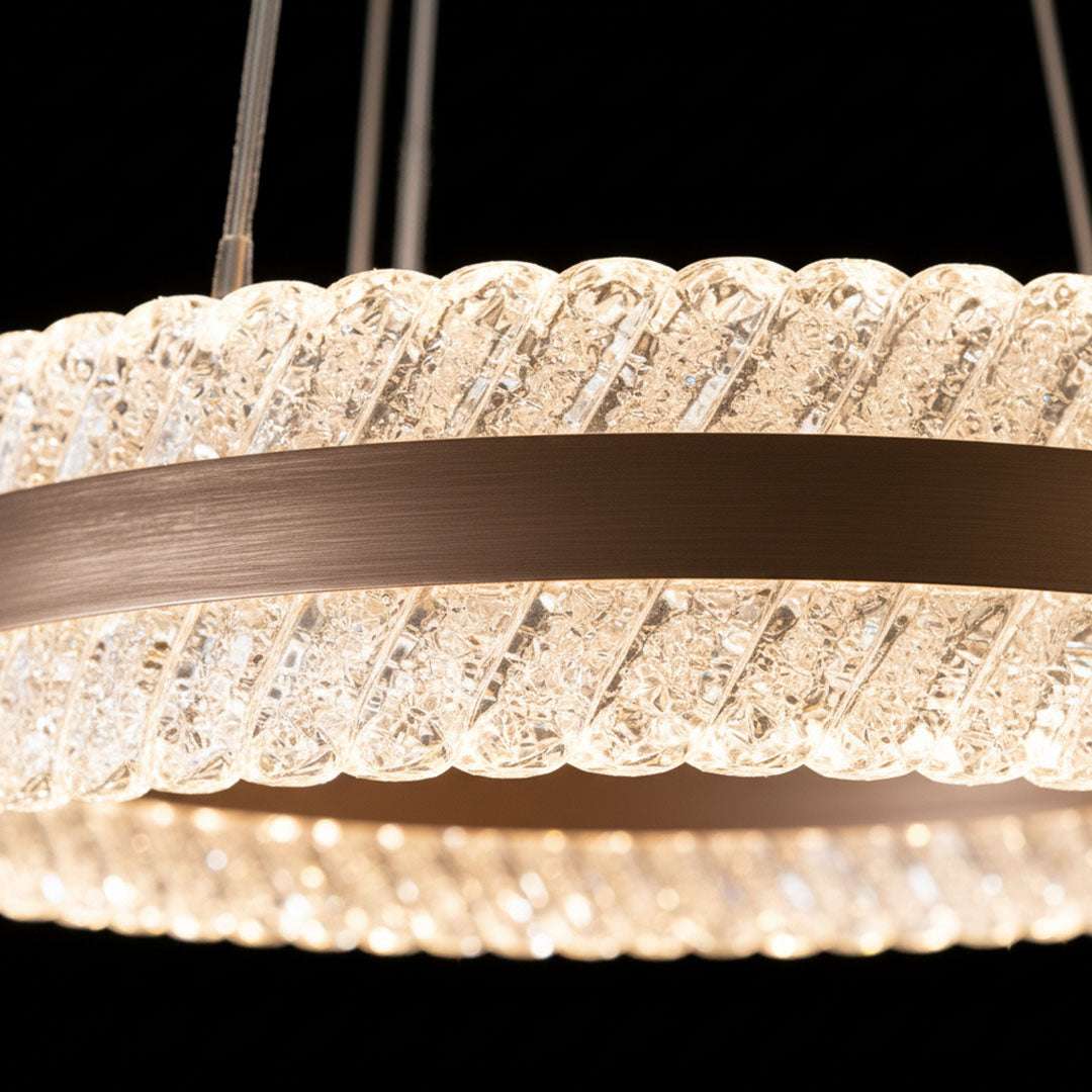 ثريا علاقي LED BOQATI 60+40 سم 90 وات - نجفة سقف فاخرة