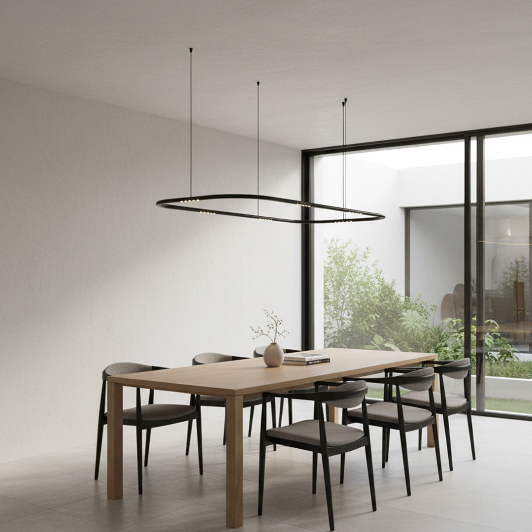 Zinco Decorative Hanging Chandelier - 110 cm - Black