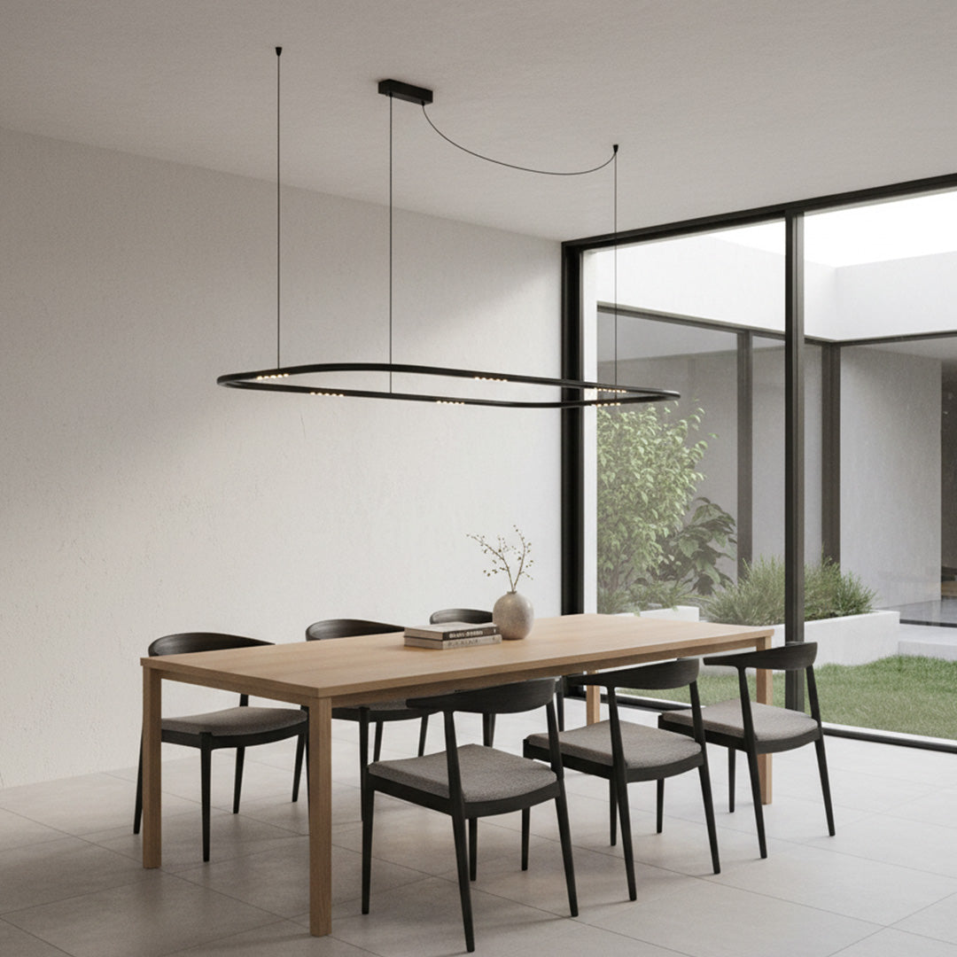 Zinco Decorative Hanging Chandelier - 110 cm - Black