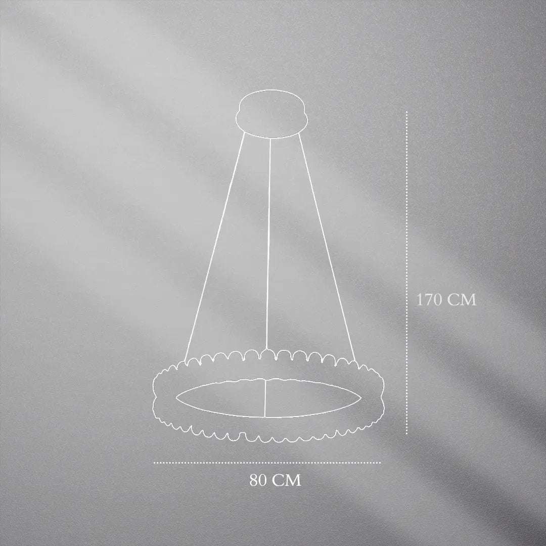 ثريا علاقي ليد BOQATI -70W - تصميم عصري فاخر - Zinco