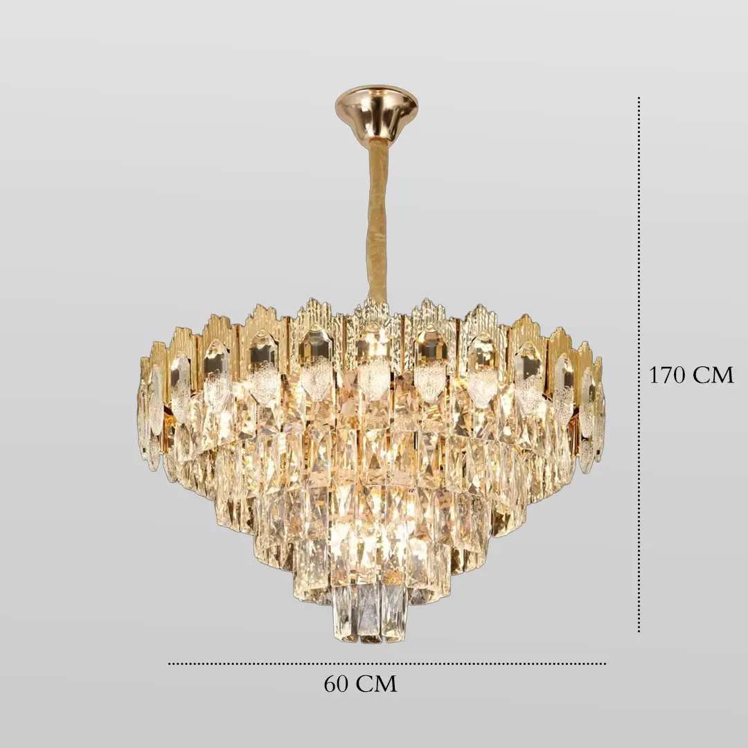 ثريا علاقي ذهبي كريستال   BOQATI - Zinco