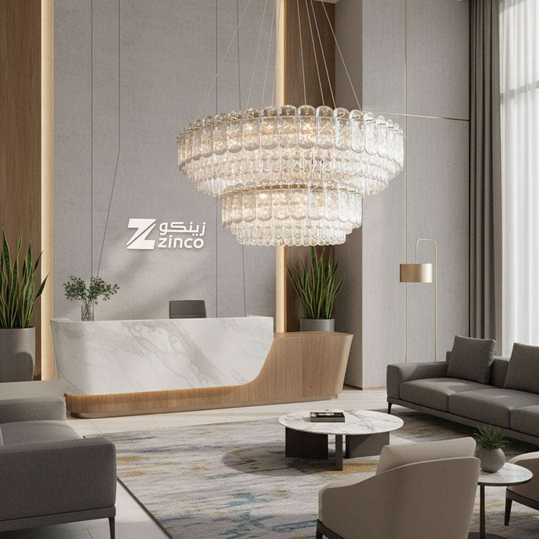 ثريا علاقي كريستال ليد BOQATI-800-500-100W