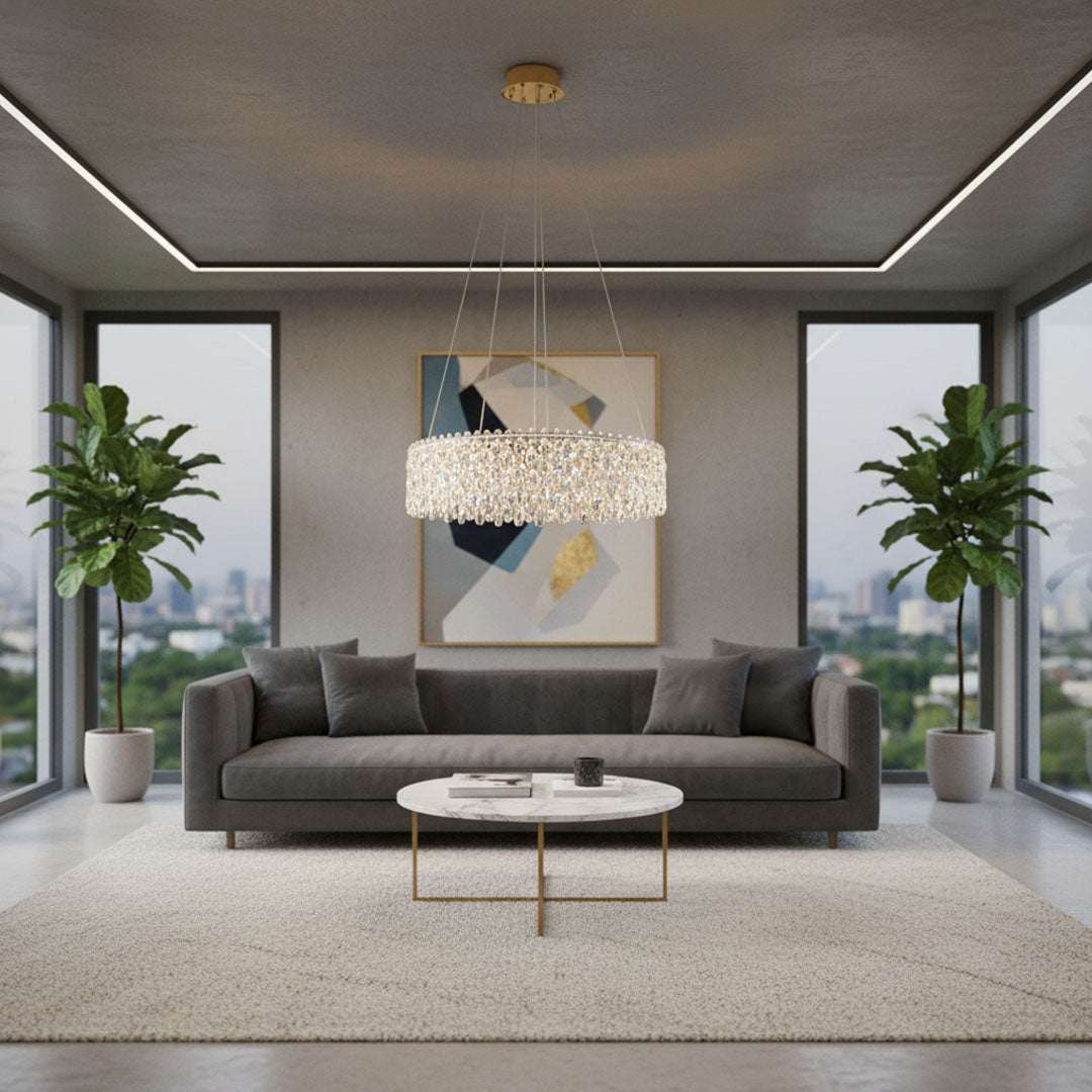 ثريا علاقي كريستال ليد  BOQATI-800-500-100W