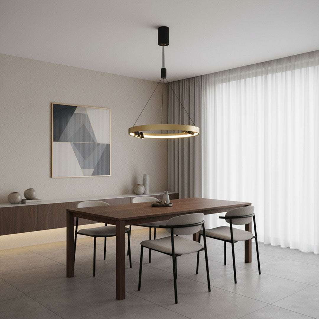 ثريا علاقي LED من ZINSA - تفاصيل التصميم والإضاءة العصرية
