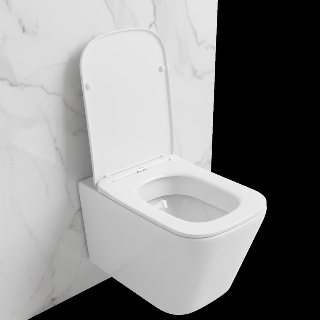 FLAGON white wall-mounted toilet