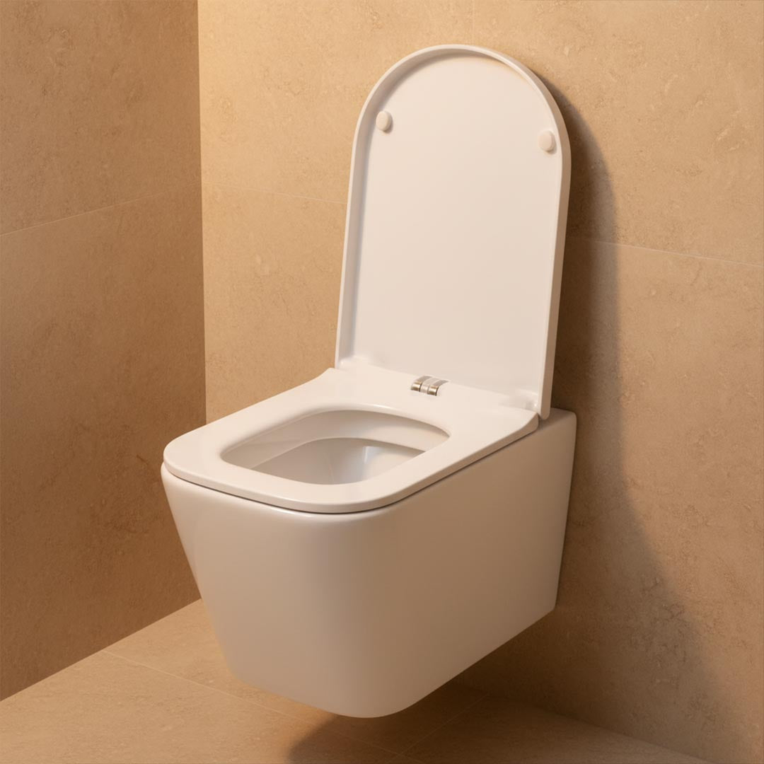 FLAGON white wall-mounted toilet