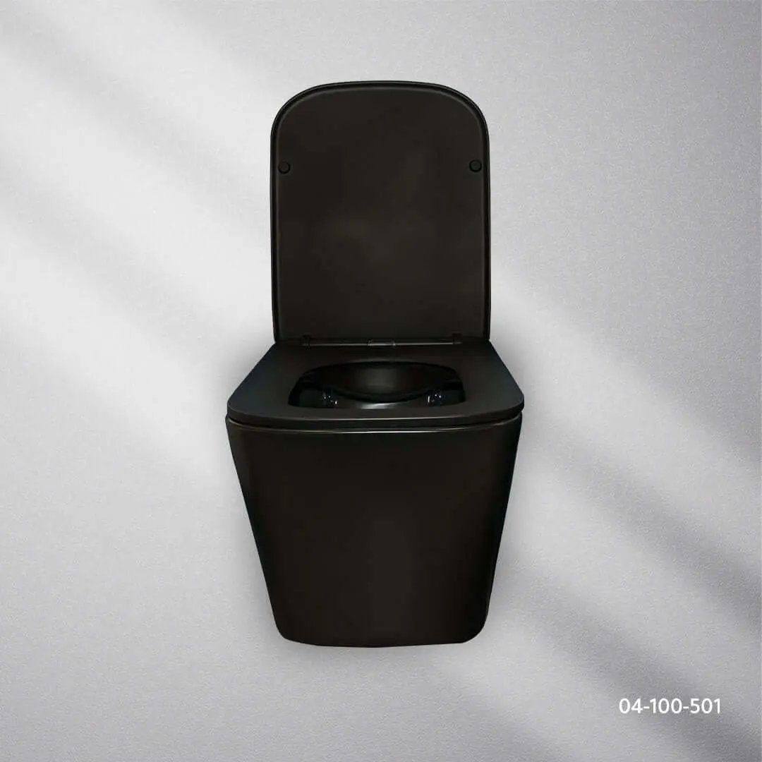 كرسي افرنجي جداري اسود FLAGON - Zinco