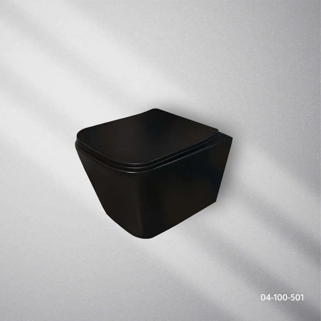 كرسي افرنجي جداري اسود FLAGON - Zinco