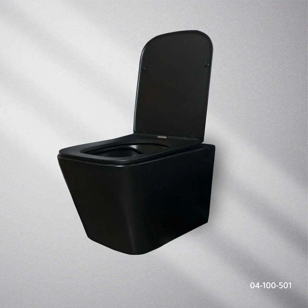 كرسي افرنجي جداري اسود FLAGON - Zinco