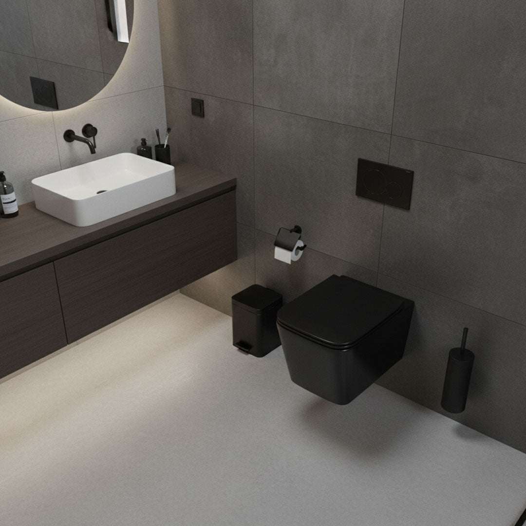 كرسي افرنجي معلق أسود FLAGON 701MB-BK