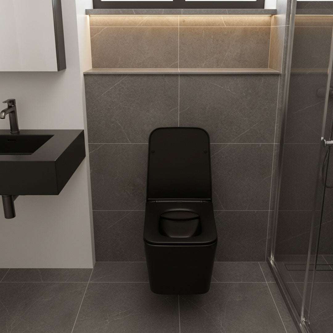 كرسي افرنجي معلق أسود FLAGON 701MB-BK