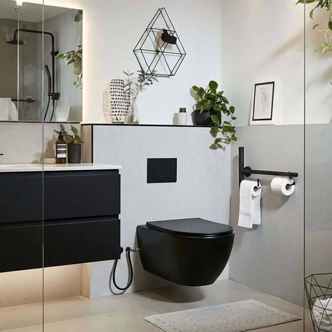 كرسي جداري أسود BOQATI - تصميم عصري وراحة فائقة Zinco