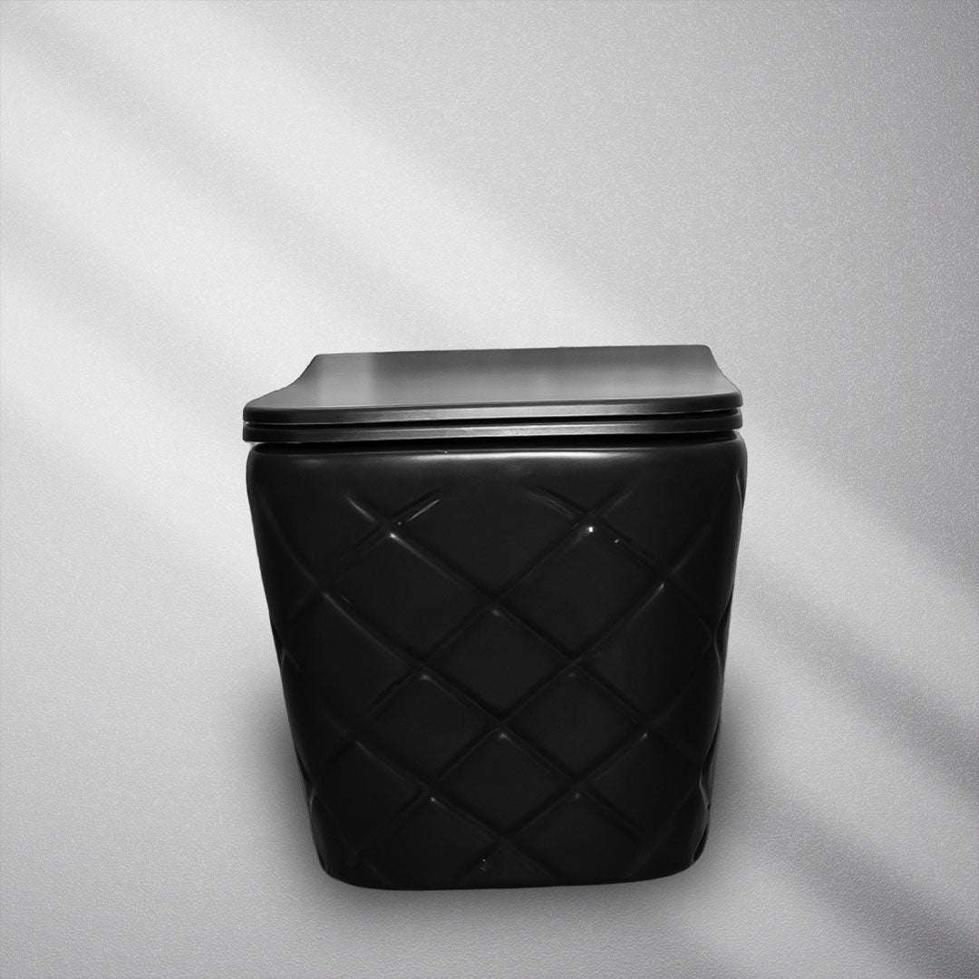 كرسي افرنجي اسود/FLAGON/D-4174W/BK