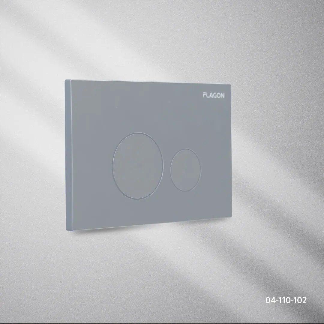 FLAGON لوحة طرد خزان مخفي دائرية - كروم - Zinco