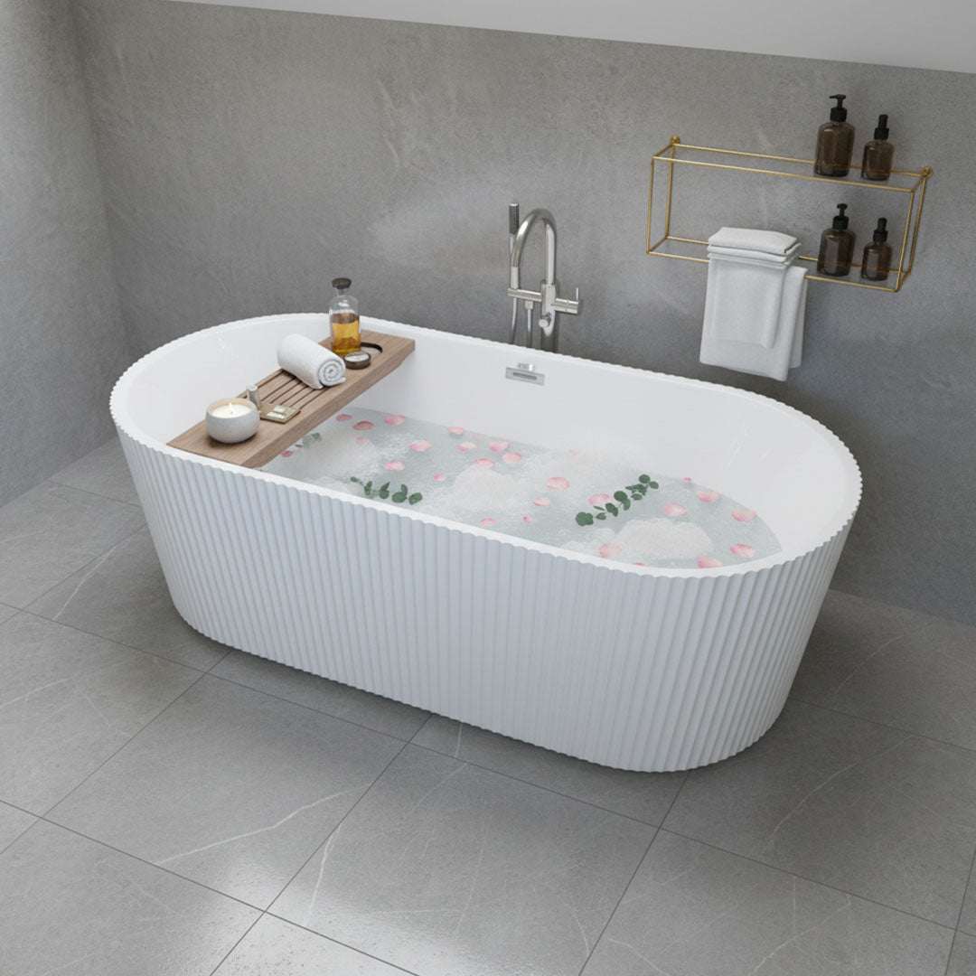 بانيو ديكور مربع أبيض فلاقون 170×80 سم