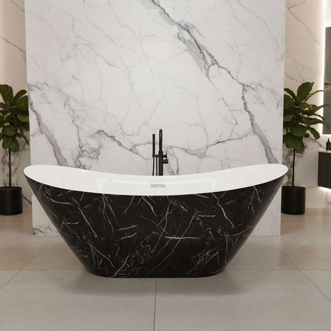 بانيو ديكور رخامي فلاقون 150×75 سم - فوق البلاط موديل 867