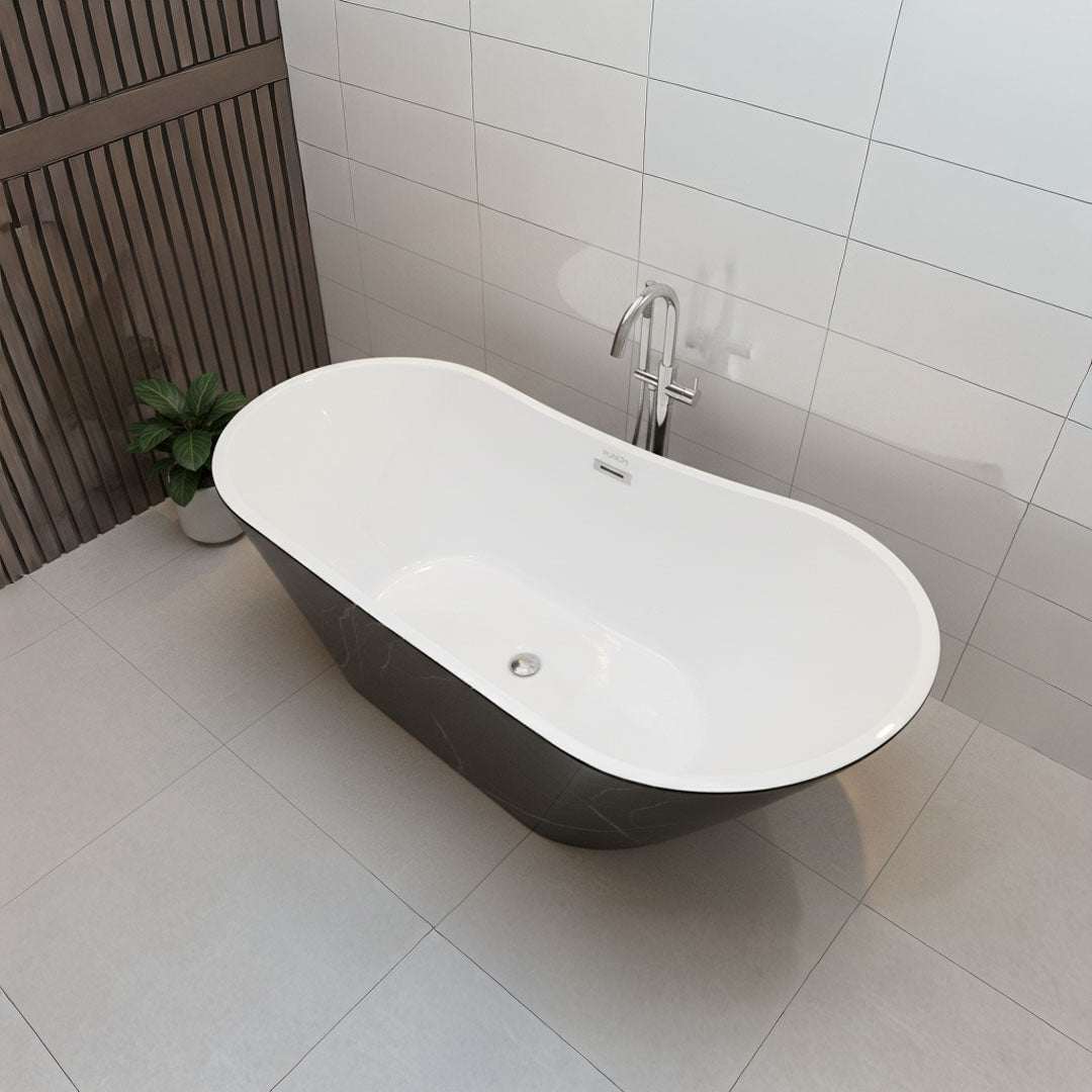 بانيو ديكور رخامي فلاقون 150×75 سم - فوق البلاط موديل 867