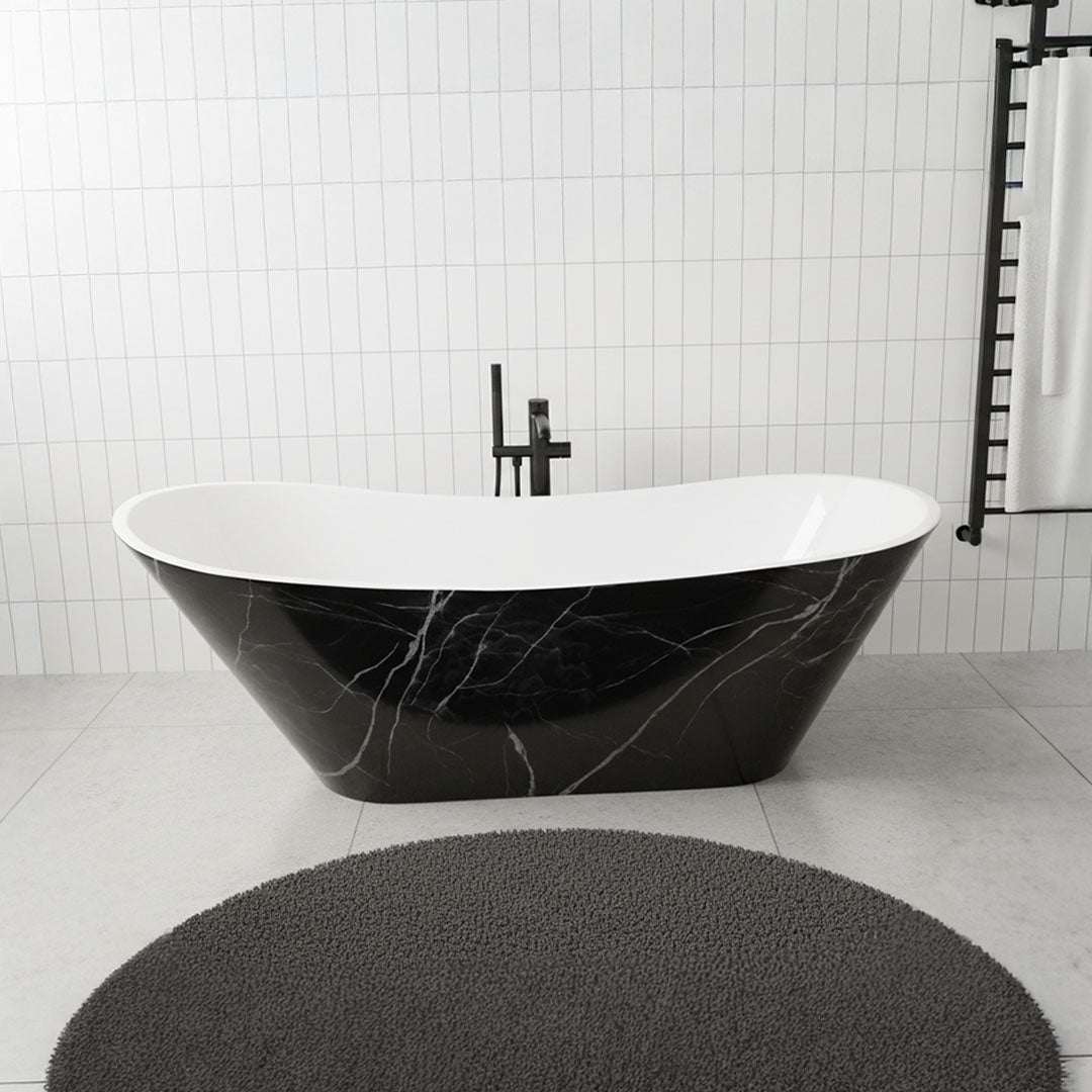 بانيو ديكور رخامي فلاقون 170×75 سم - فوق البلاط موديل 867