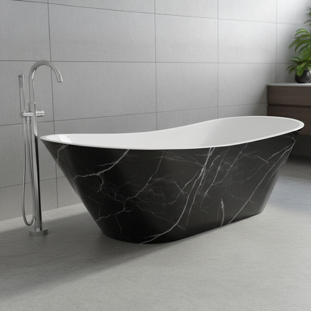 بانيو ديكور رخامي فلاقون 170×75 سم - فوق البلاط موديل 867