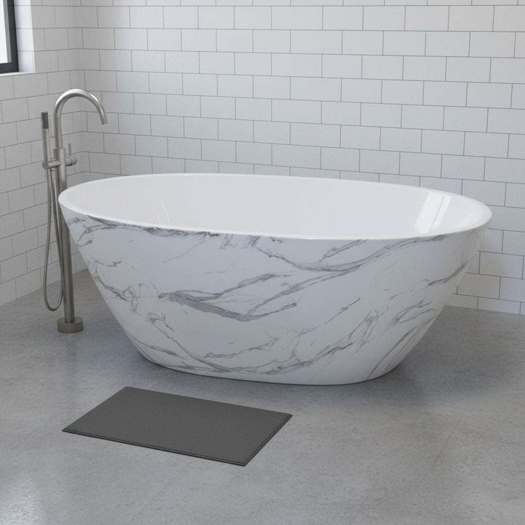 بانيو ديكور رخامي فلاقون 150×75 سم - فوق البلاط موديل 821