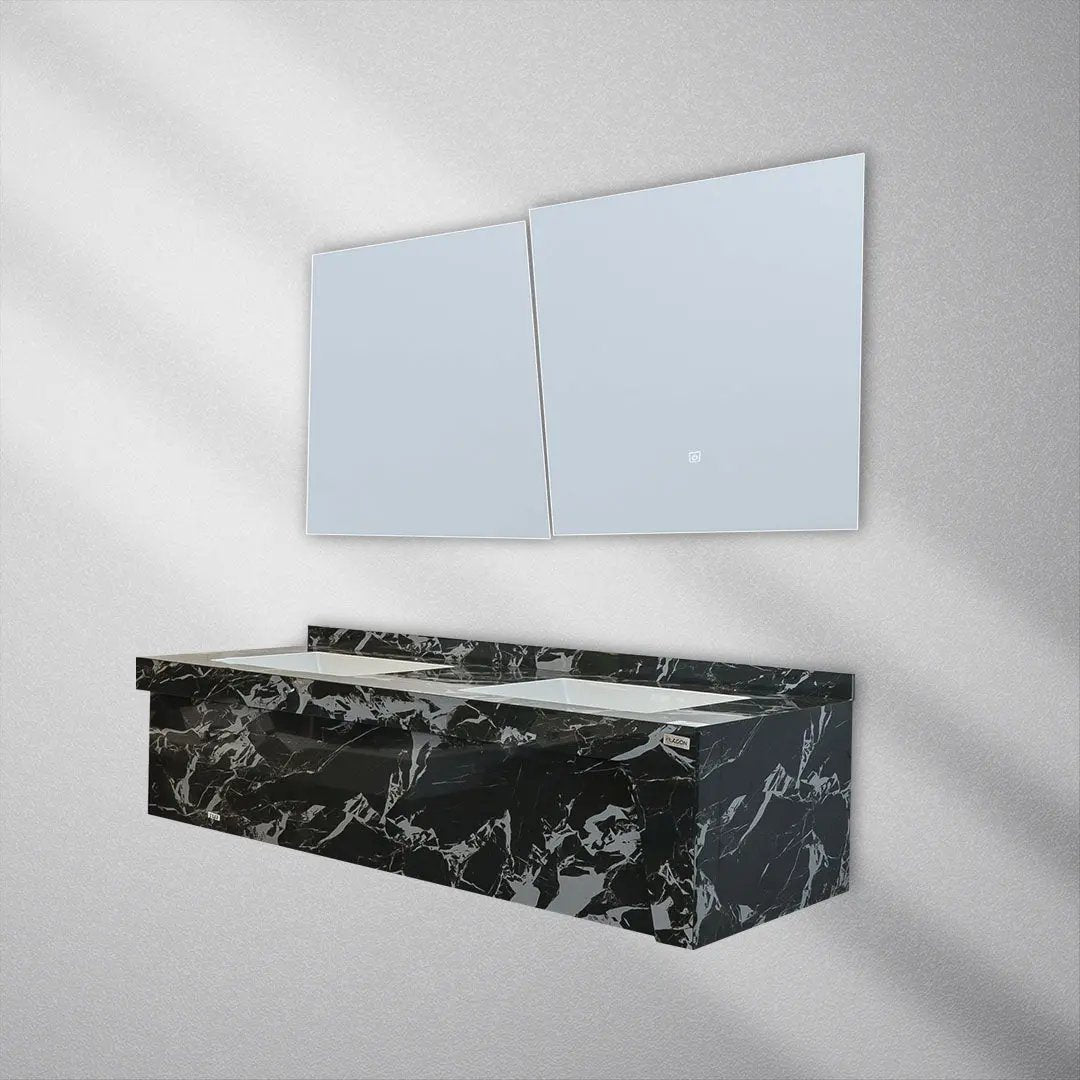 مغسله بورسلان فلاجون حوضين 150 سم - Zinco