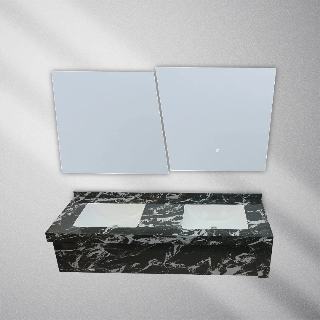 مغسله بورسلان فلاجون حوضين 150 سم - Zinco