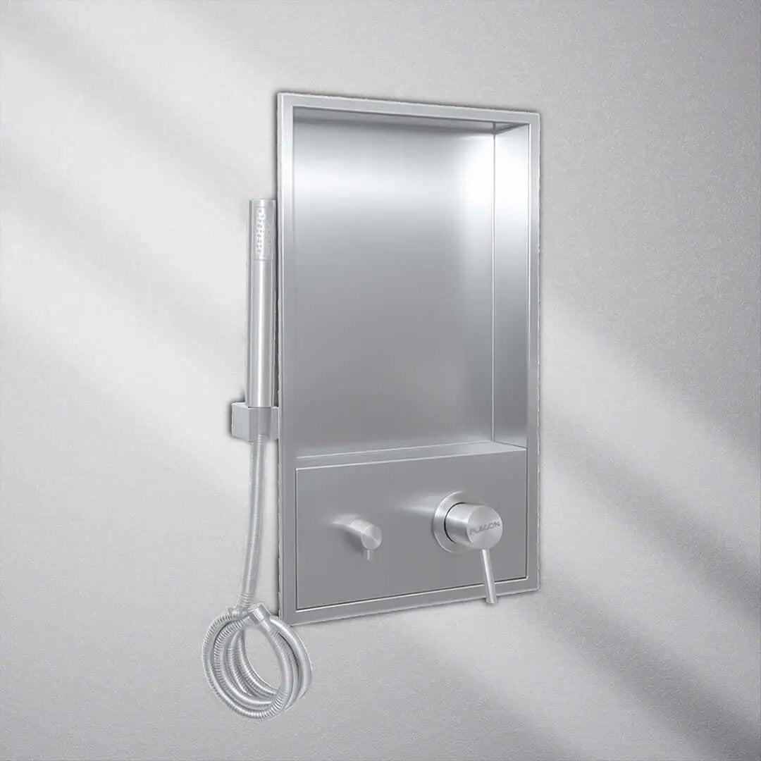 دش مخفي +شاور نيش كروم مطفي  FLAGON - Zinco