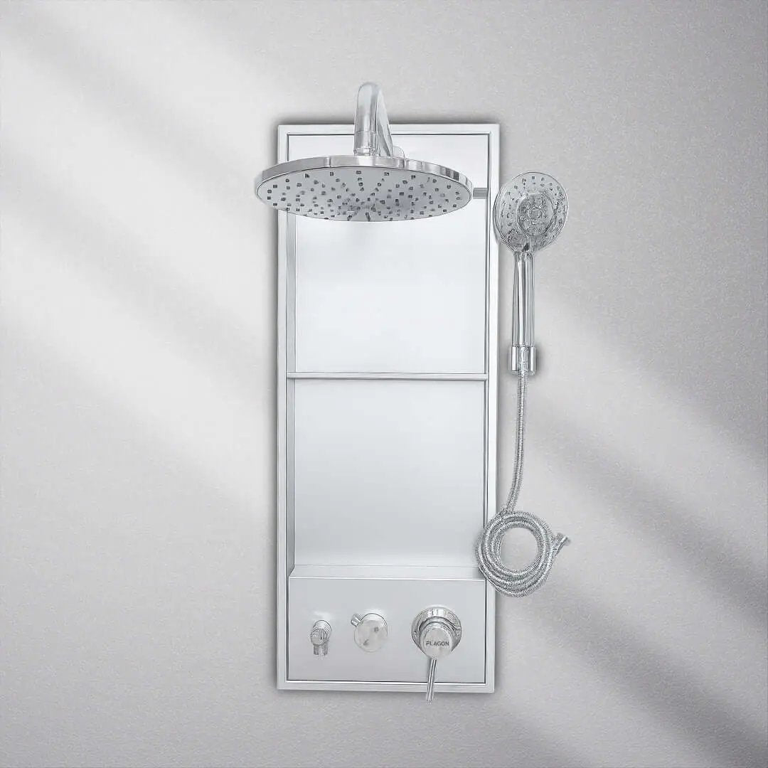 دش مخفي +شاور نيش كروم مطفي  FLAGON - Zinco