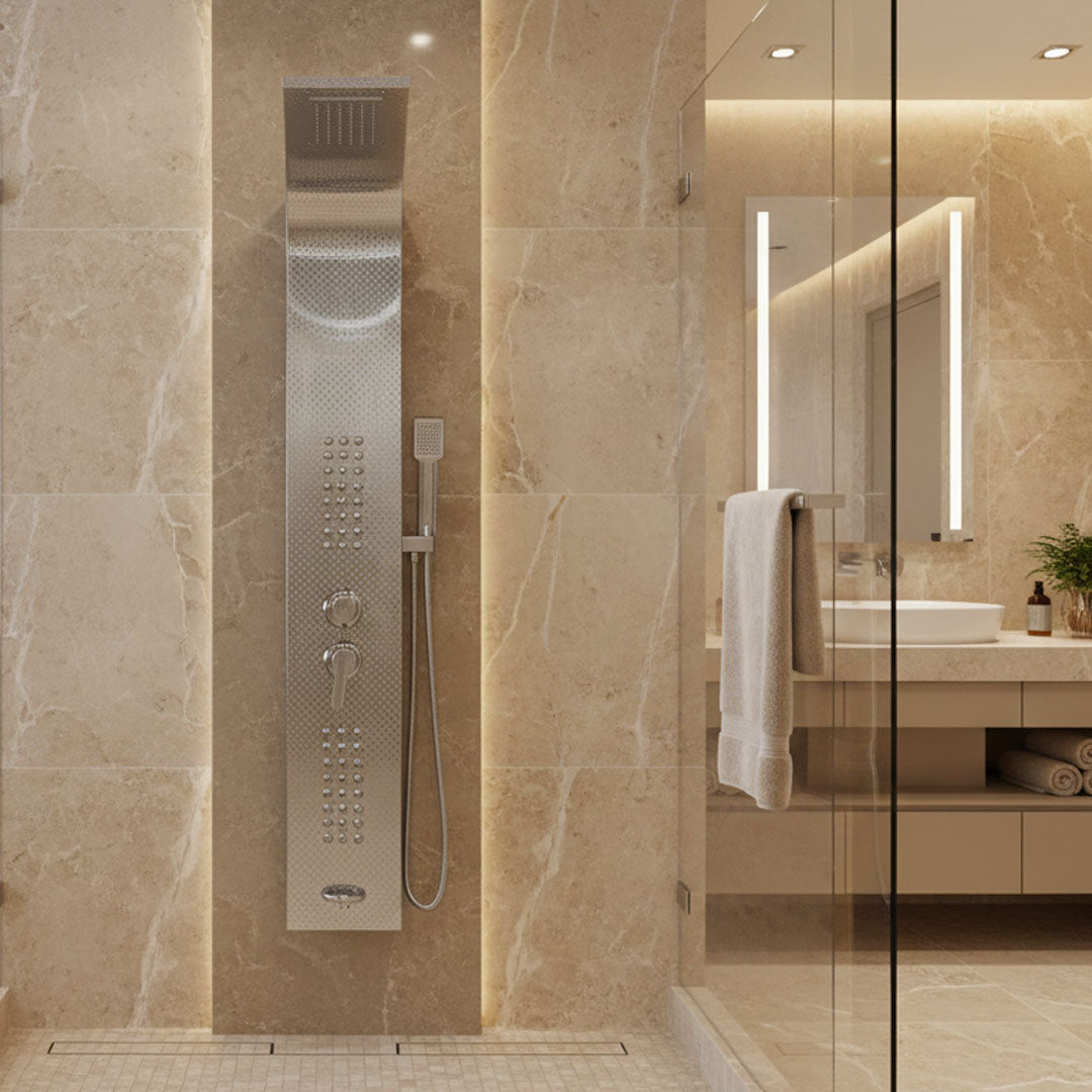دش مخفي كروم BOQATI SK-8019 | تصميم عصري فاخر