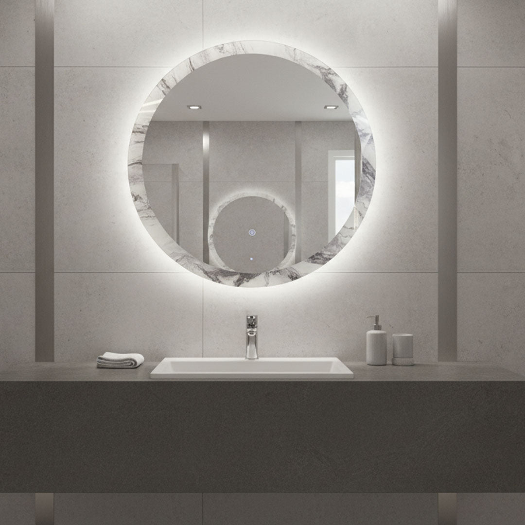 مرايا حمام مع إضاءة LED 60 سم BOQATI موديل B010
