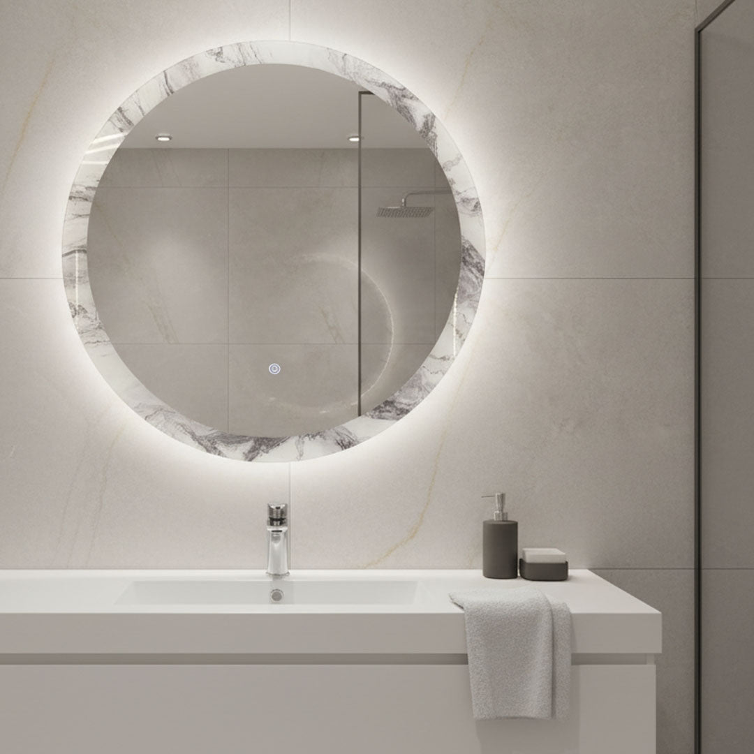 مرايا حمام مع إضاءة LED 60 سم BOQATI موديل B010