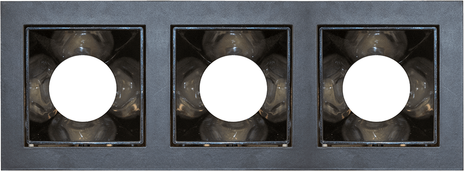 جرم كشاف ثلاثي زينكو م H800-3 SQ BK+Shining BK - Zinco