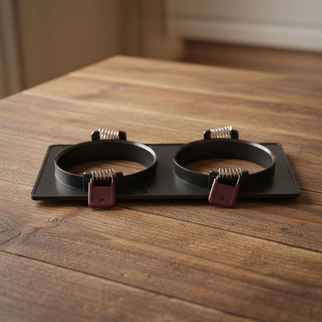 فريم كشاف مجوز بدون عاكس مربع أسود ZINCO موديل H600-2P