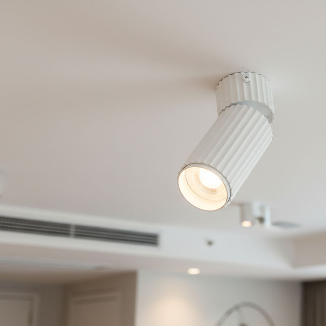 كشاف سبوت دائري متحرك أبيض ZINSA - مقبس GU10