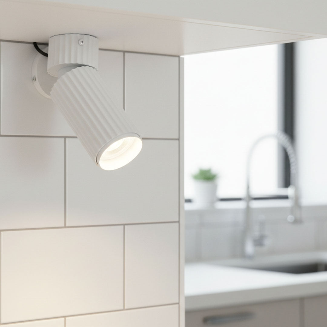 كشاف سبوت دائري متحرك أبيض ZINSA - مقبس GU10