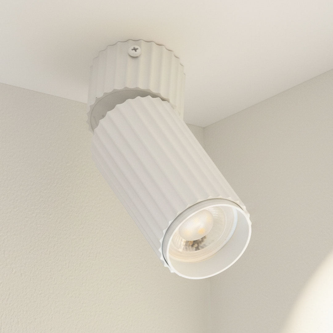 كشاف سبوت دائري متحرك أبيض ZINSA - مقبس GU10