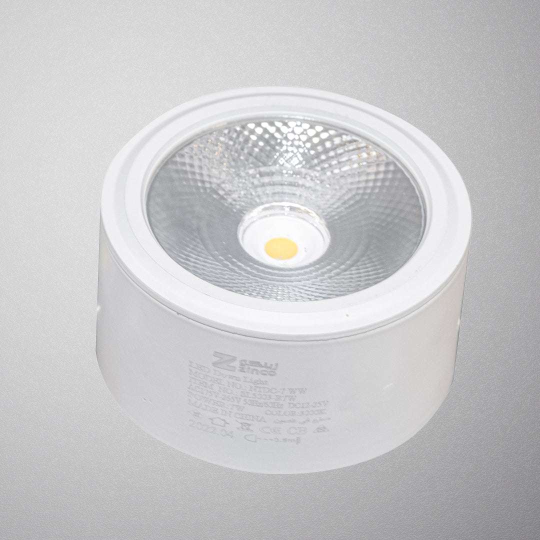 كشاف داون لايت برميل بوقاتى 7 وات اصفر  SL5003-R7w WH+WW