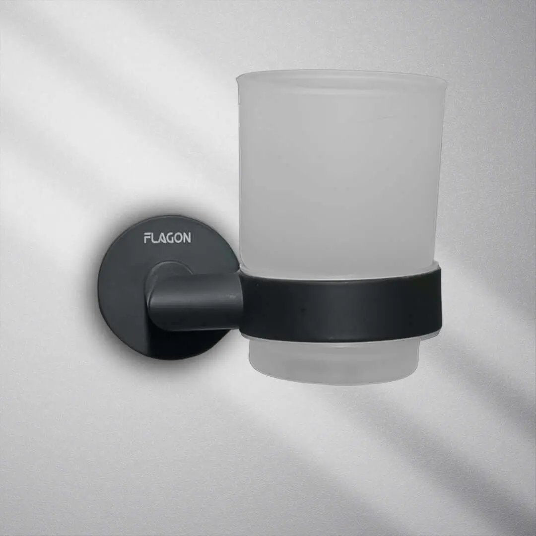 حامل لفرش الاسنان اسود  FLAGON - Zinco