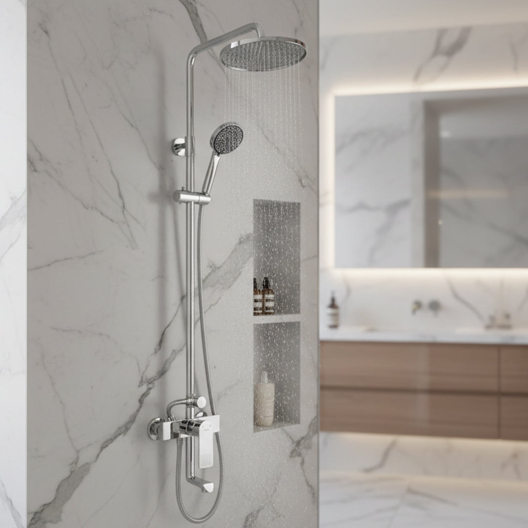 خلاط دش مسطرة كروم/ FLAGON/AF16622/CH