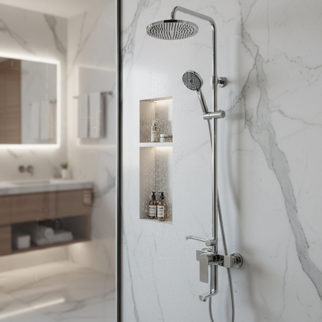 خلاط دش مسطرة كروم/ FLAGON/AF16622/CH