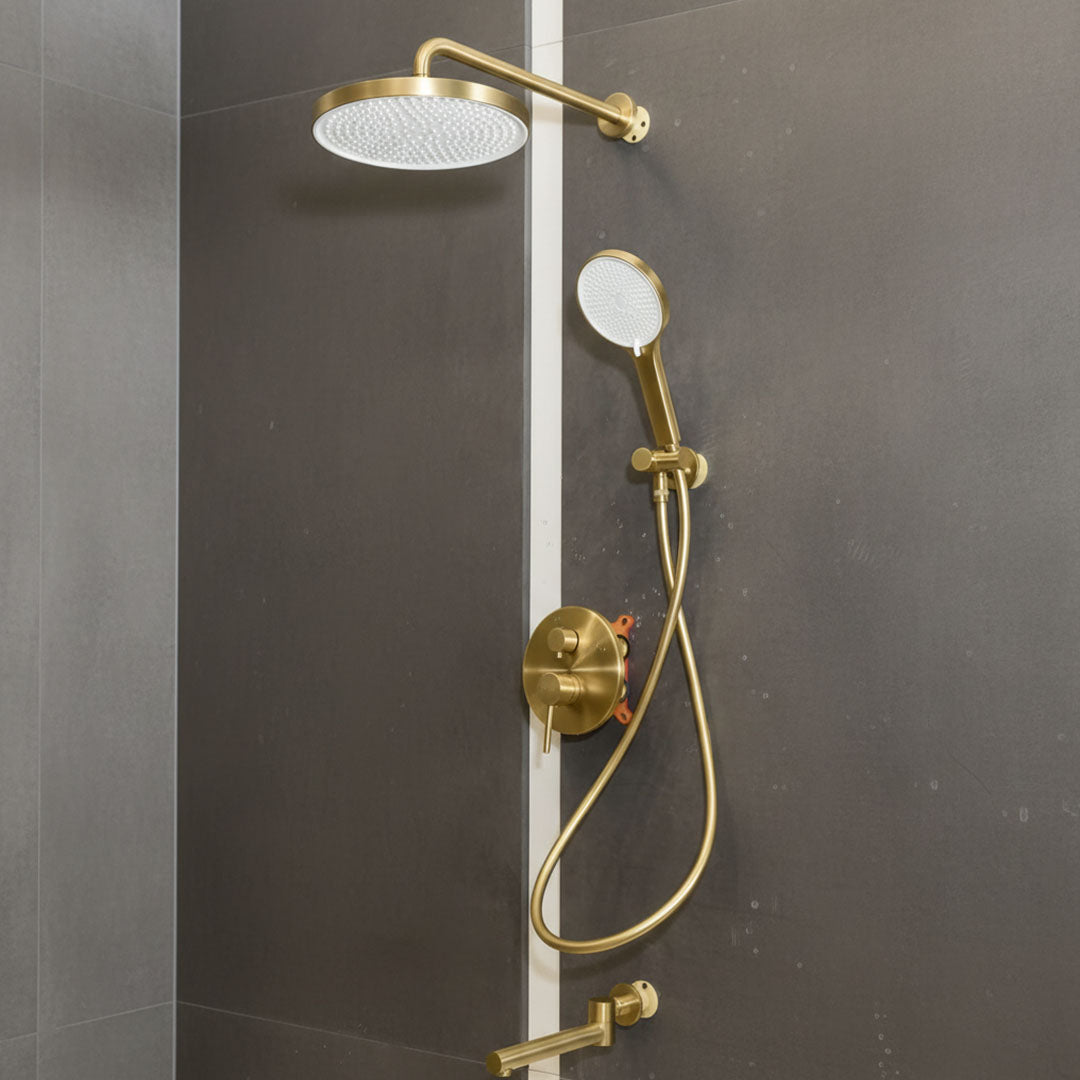 نظام دش مخفي كامل جداري FLAGON 9A3001 - ذهبي مطفي