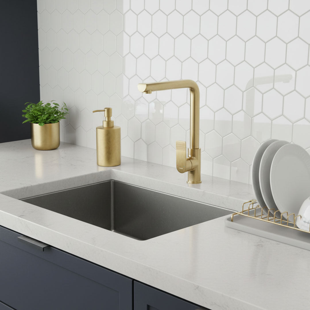 خلاط مجلي ذهبي فلاجون FLAGON - فاخر للمطبخ