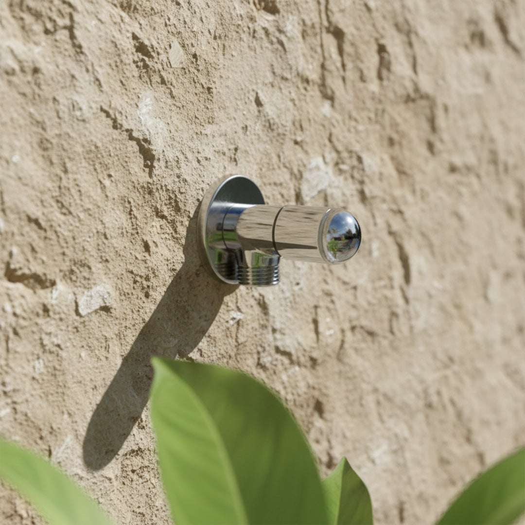 محبس زاويه 2/1 بوصه كروم  زينكو موديل DJF003-CP/FLAGON