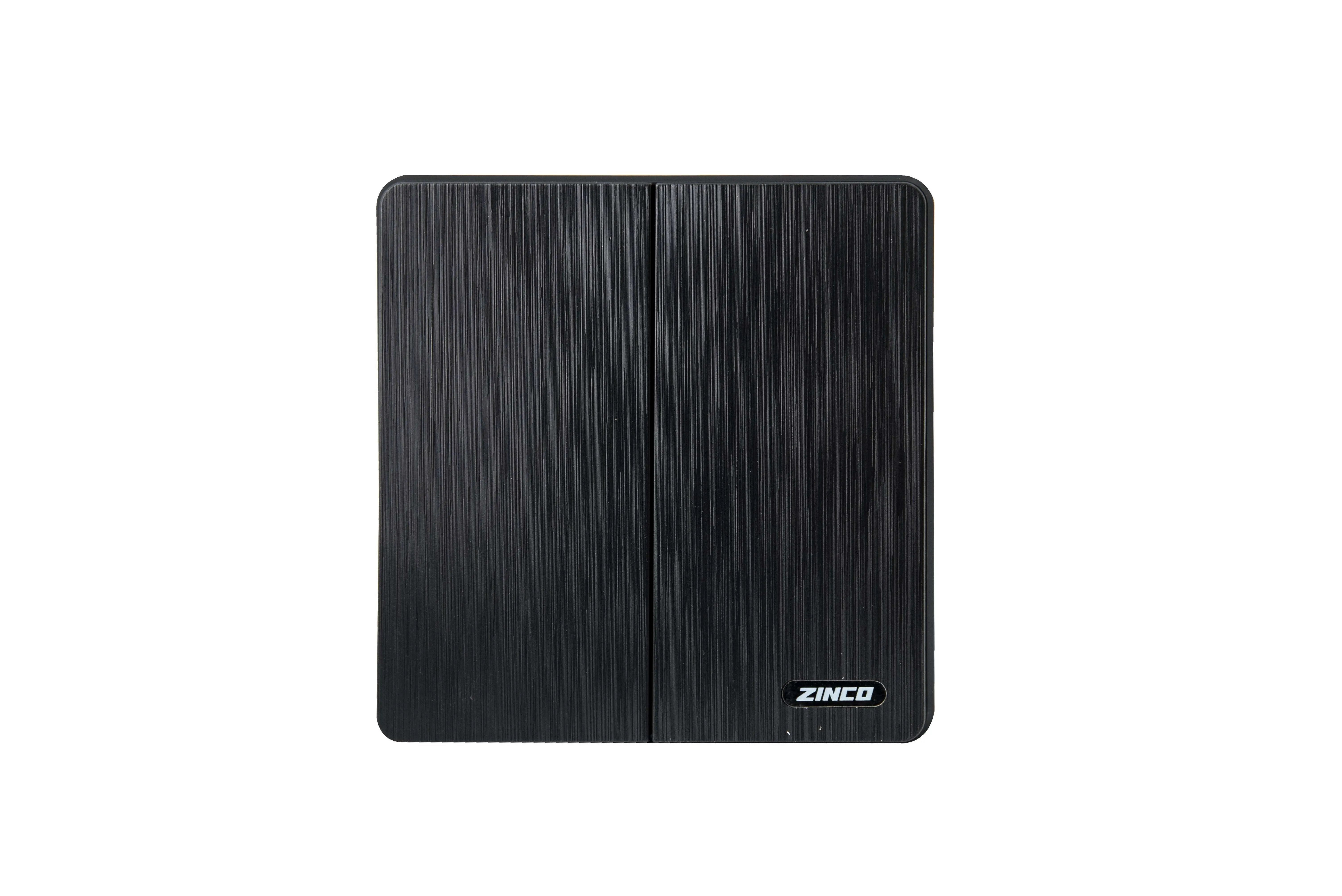 مفتاح كهرباء ثنائي من زينكو - أسود - Zinco