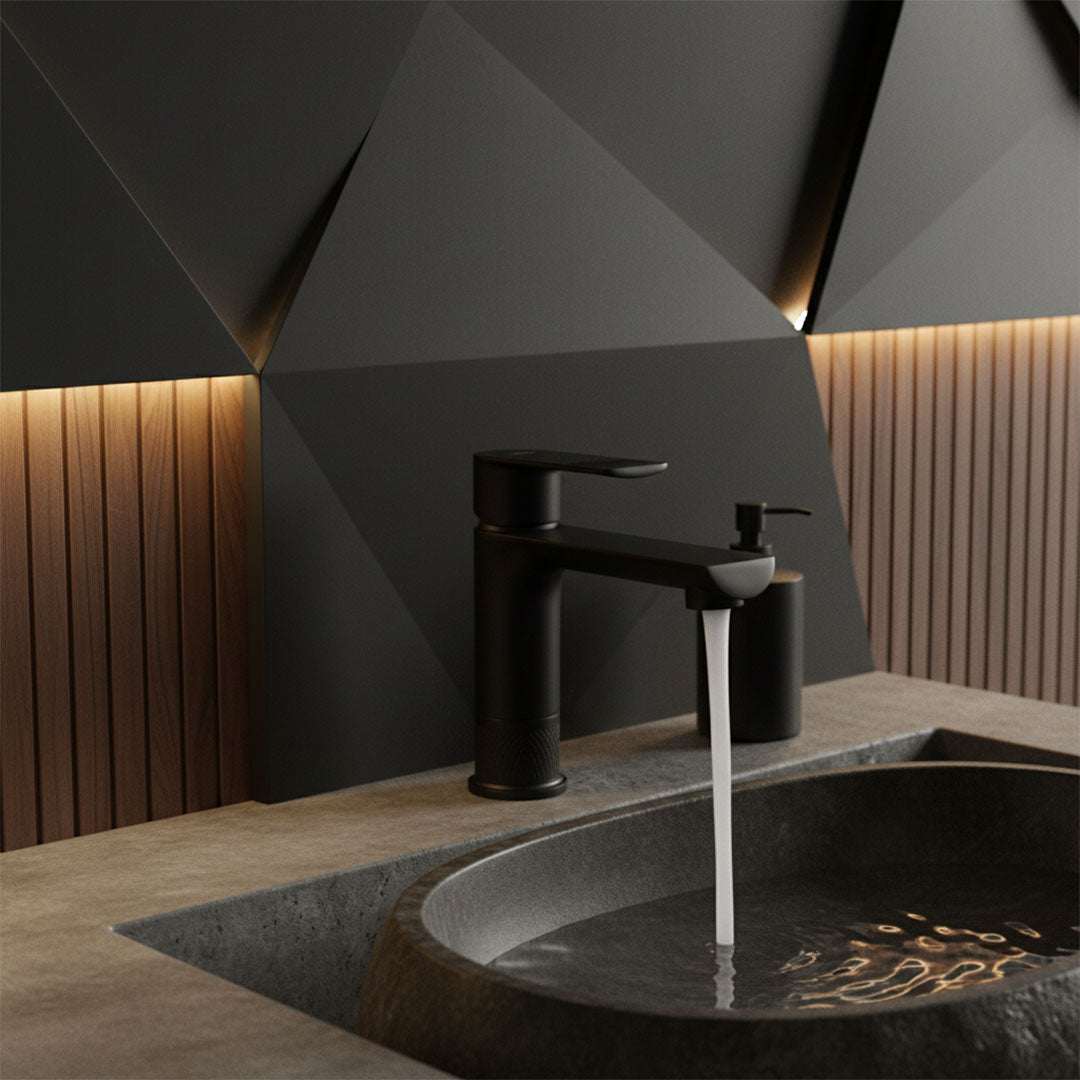 خلاط مغسلة أسود فلاقون AF16601/BK - تصميم عصري فاخر