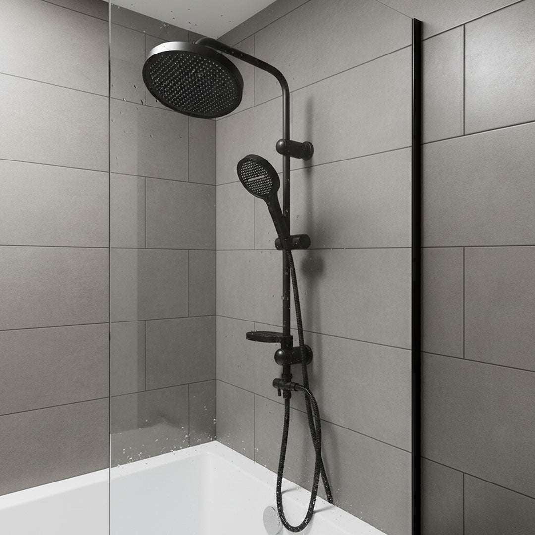 مسطرة دش اسود  FLAGON GMJ-SR350 - شاور بار حمام فاخر